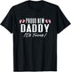 Proud New Dad It's Twins Girl Baby Announcement Father's Day T-Shirt - T-Shirt | Black