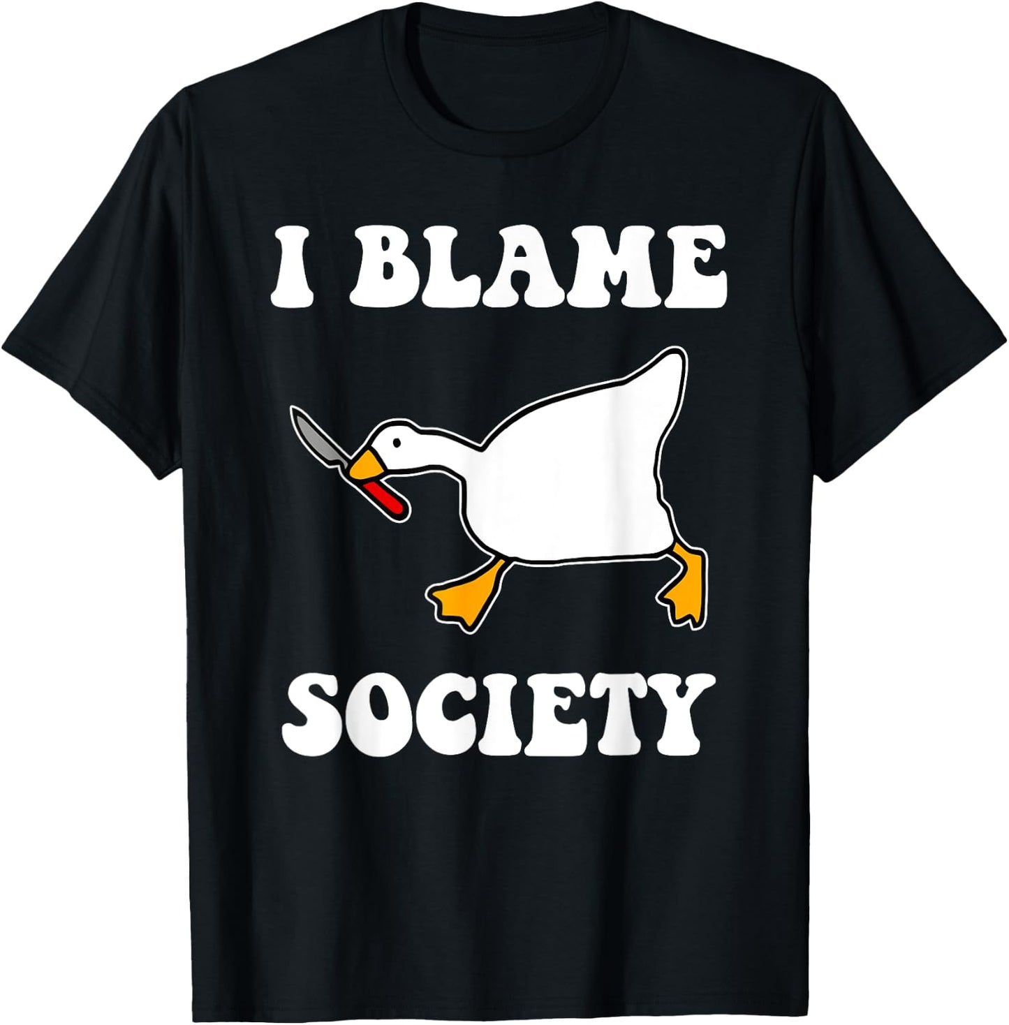 I Blame Society T-Shirt - T-Shirt | Black