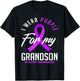 I Wear Purple For My Grandson Epilepsy Awareness T-Shirt - T-Shirt | Black