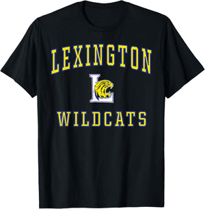 Lexington High School Wildcats C1 T-Shirt - T-Shirt | Black