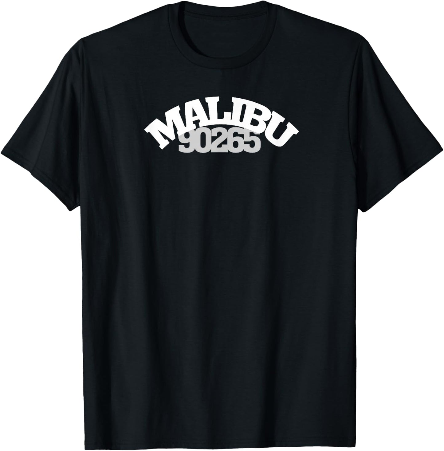 Malibu 90265 Beach Life Surf Swim Sand Beachcombing Vacation T-Shirt - T-Shirt | Black
