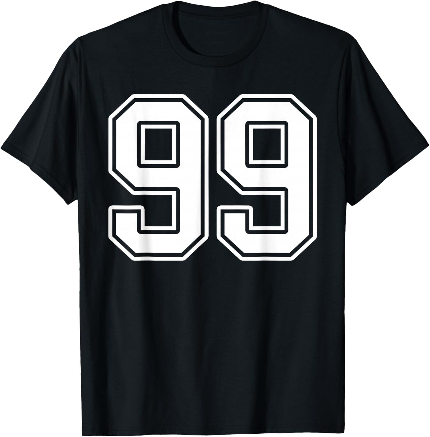 Number 99 Fan Player Jersey Style #99 Men Women Kids T-Shirt - T-Shirt | Black