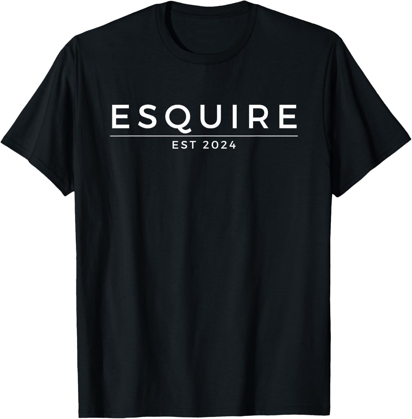 Esquire Est. 2024, Attorney Lawyer Law School Graduation T-Shirt - T-Shirt | Black
