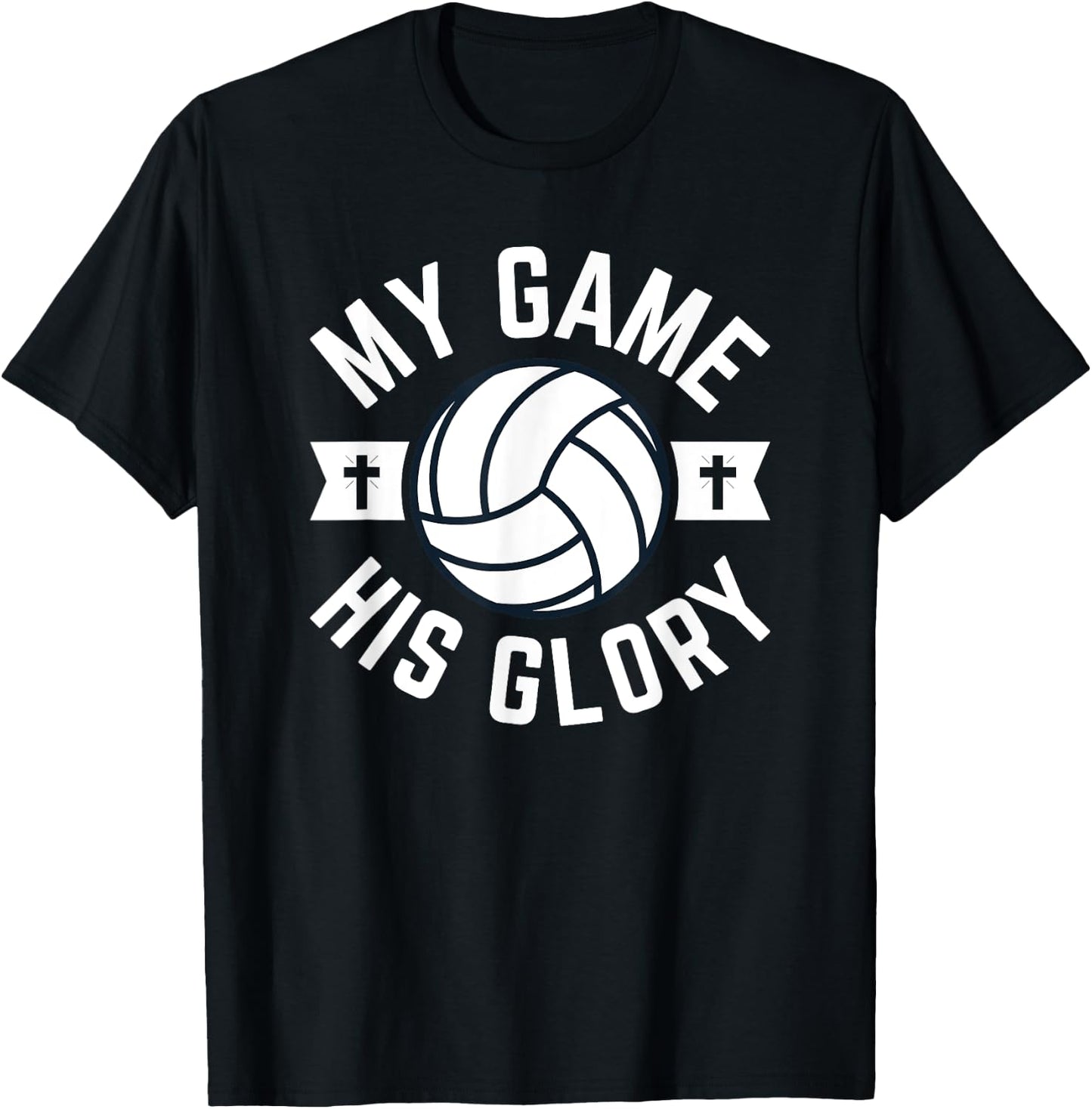 Volleyball Shirts Volleyball Girls Christian Volleyball T-Shirt - T-Shirt | Black
