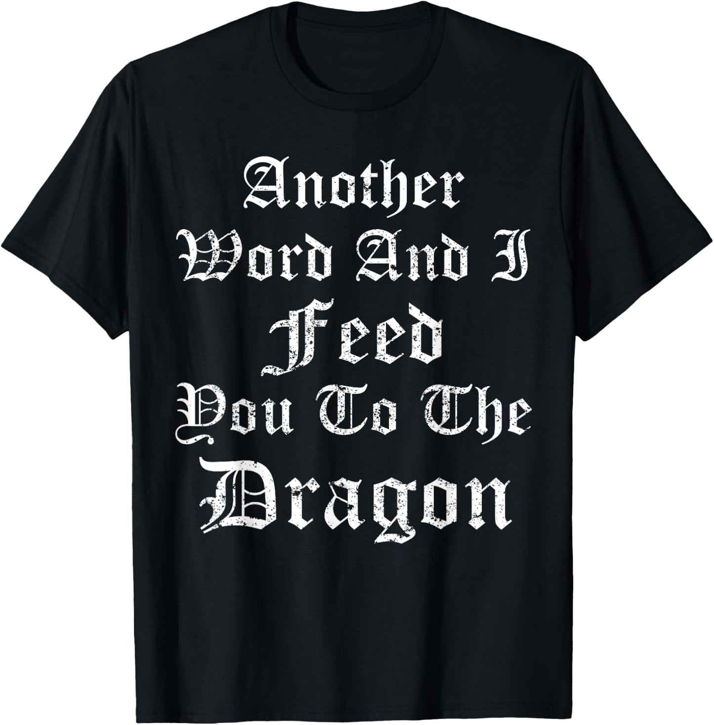 Funny Renaissance Faire T Shirt Men Dragon Shirt T-Shirt - T-Shirt | Black
