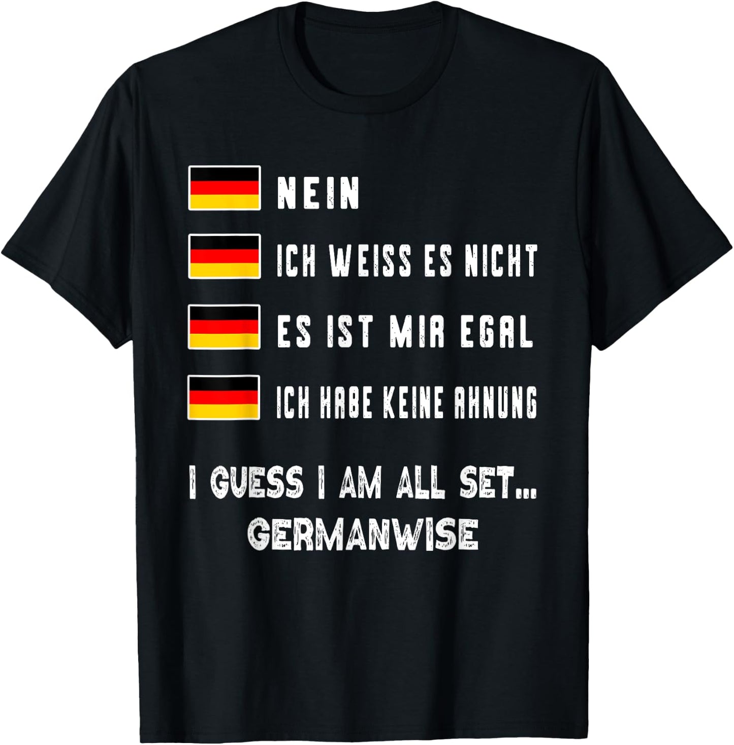 Speaking German Shirt Funny Deutsch Student German Language T-Shirt - T-Shirt | Black