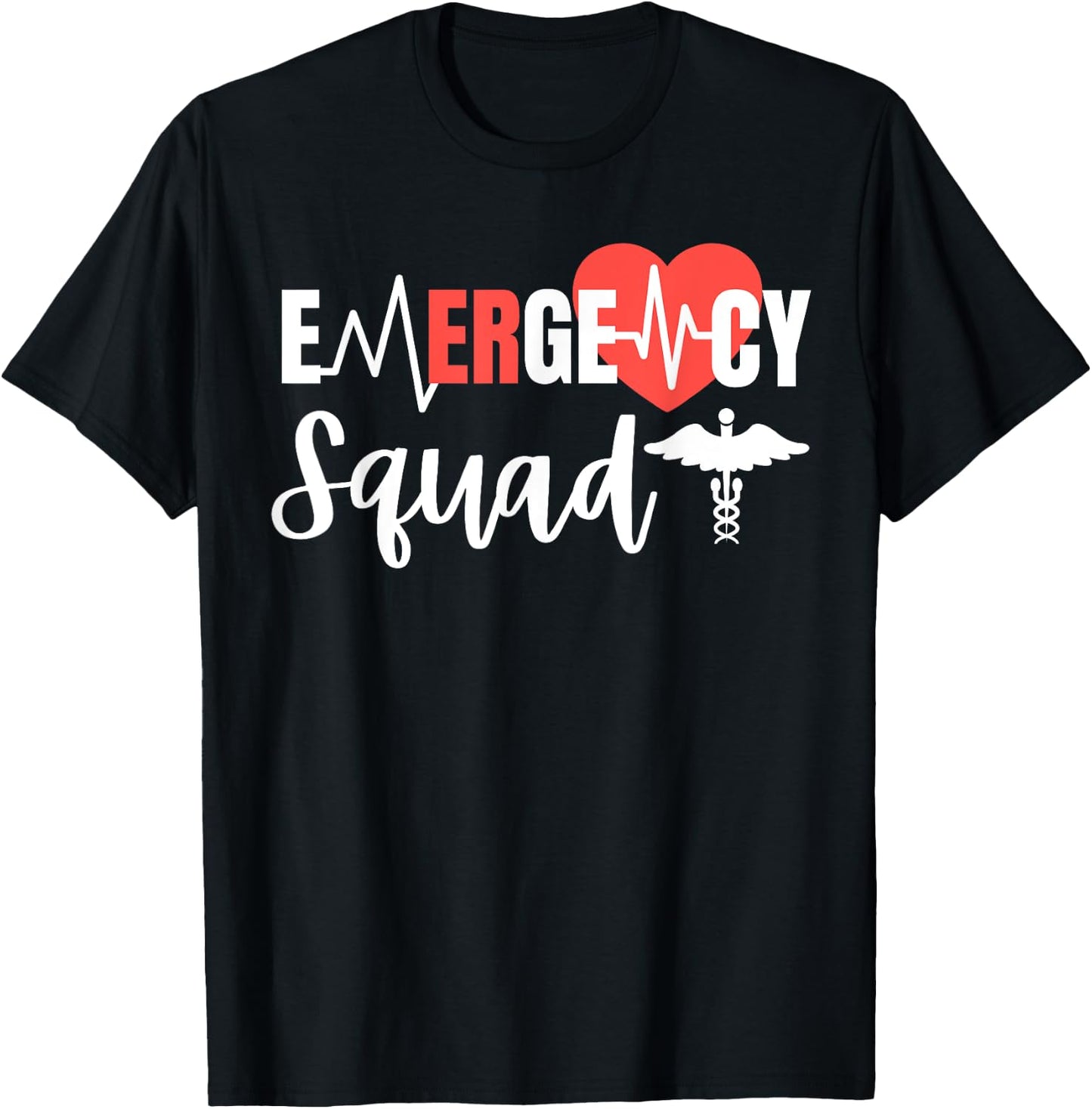 Emergency Squad ER Room Hospital For EMT Students Nurse crew T-Shirt - T-Shirt | Black