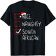 Nice Naughty South African Christmas South Africa Heritage T-Shirt - T-Shirt | Black