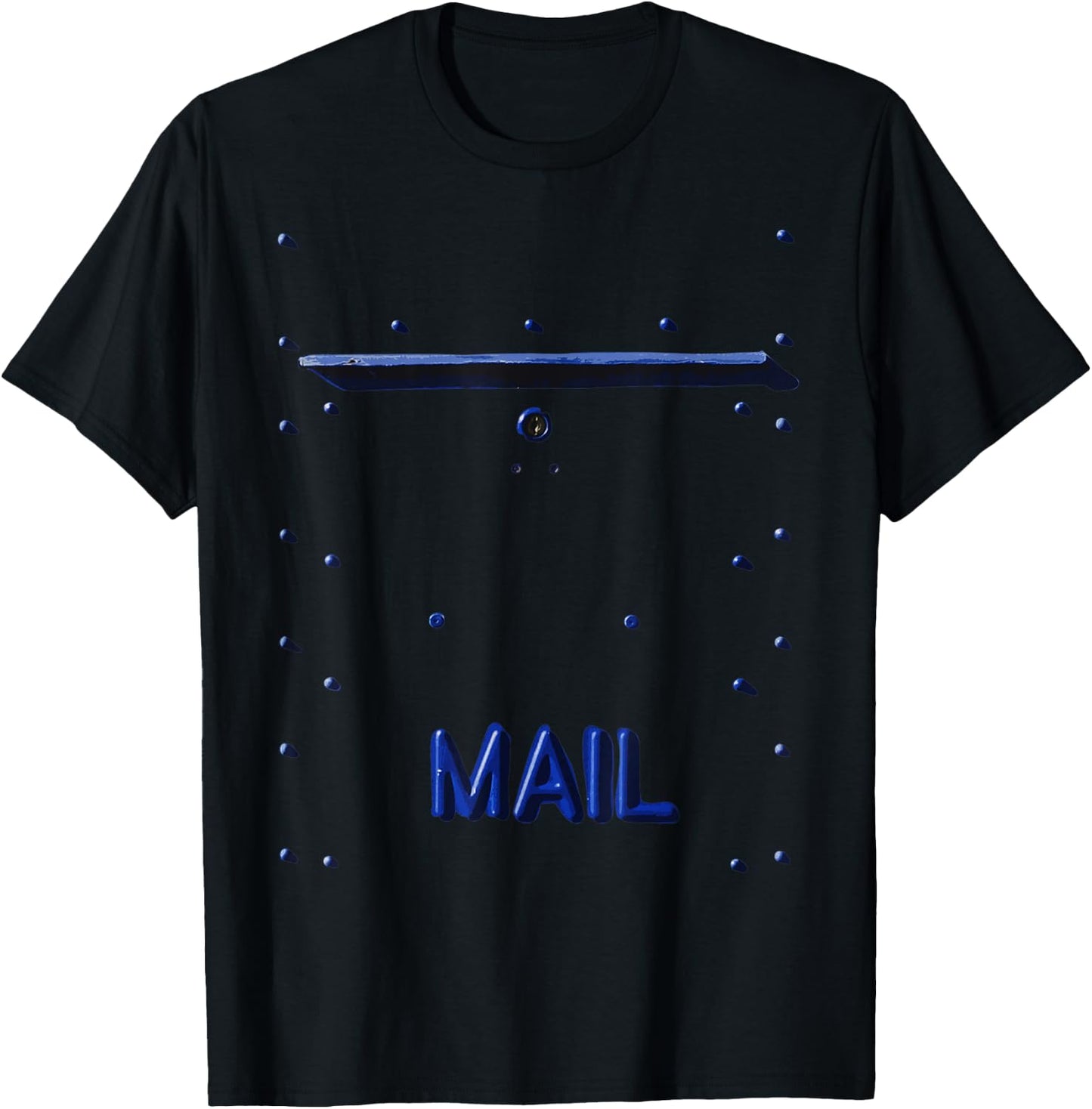 Vintage Mail Box Costume Fun Halloween Silvester Post Office T-Shirt - T-Shirt | Black