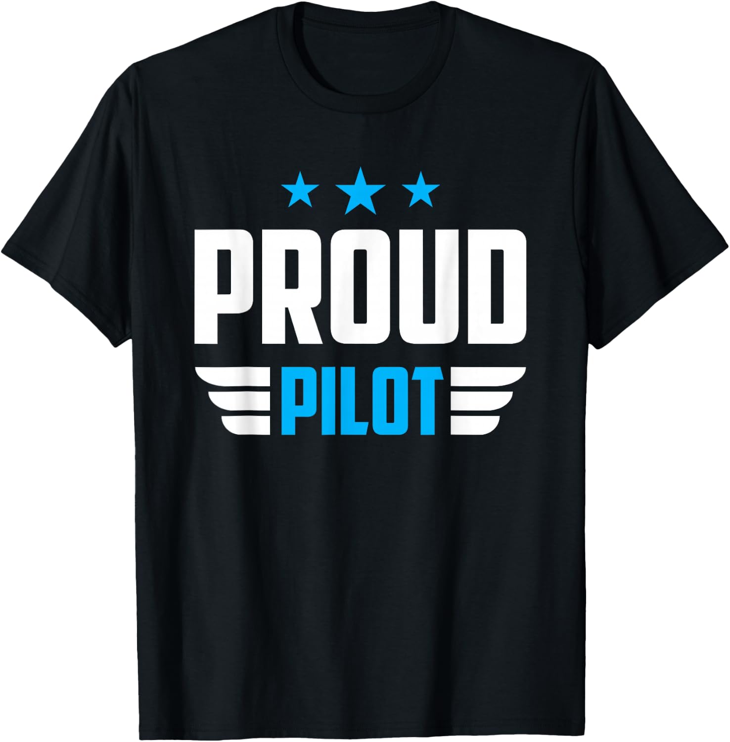 Proud Pilot Small Airplane Aircraft Private T-Shirt - T-Shirt | Black