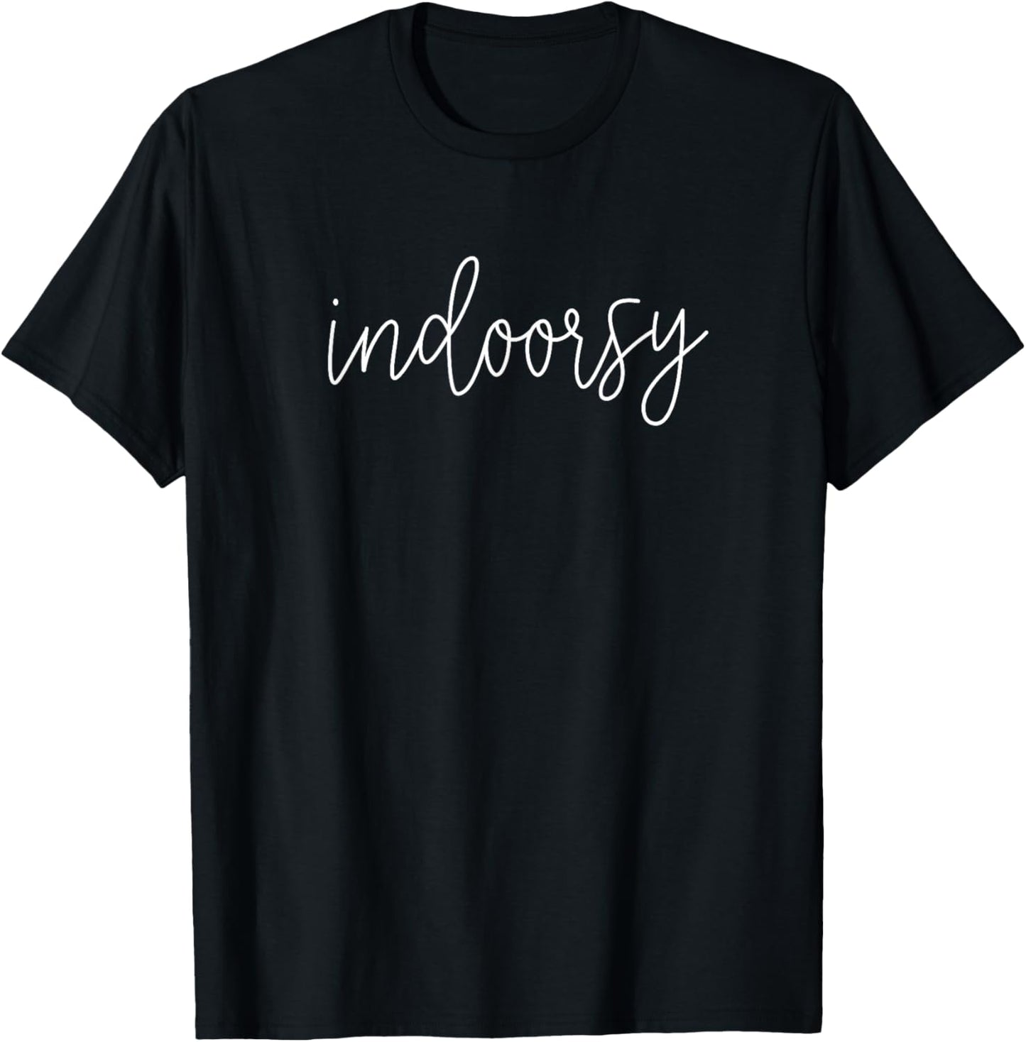 Funny Indoorsy Sarcastic Camping Book Lover T-Shirt - T-Shirt | Black