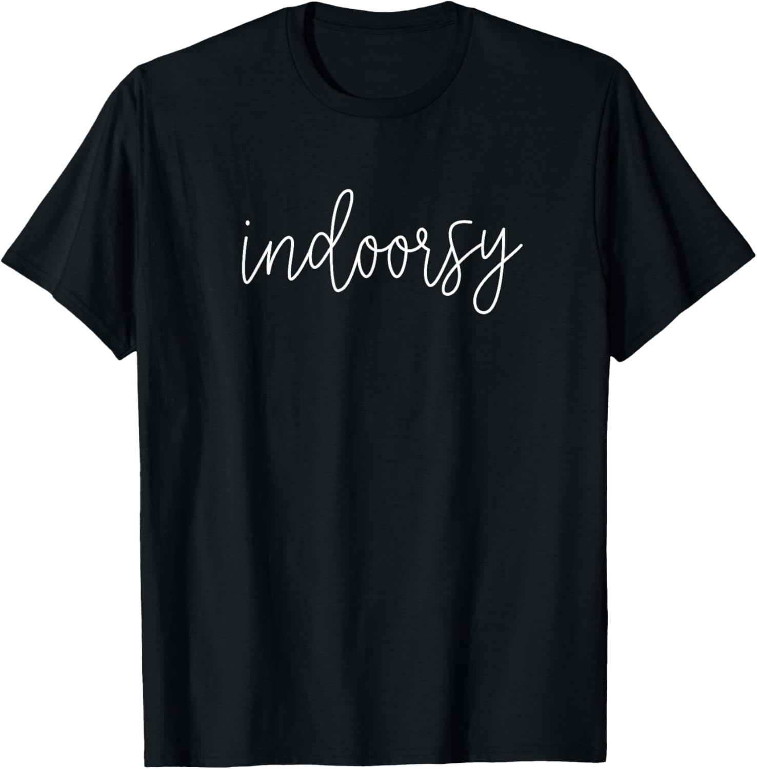 Funny Indoorsy Sarcastic Camping Book Lover T-Shirt - T-Shirt | Black
