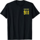 911 Dispatcher with The American Flag on The Back Small T-Shirt - T-Shirt | Black
