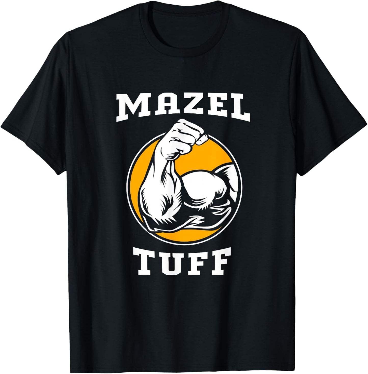 Funny Hanukkah Jew Workout Gym Mazel Tuff T-Shirt - T-Shirt | Black