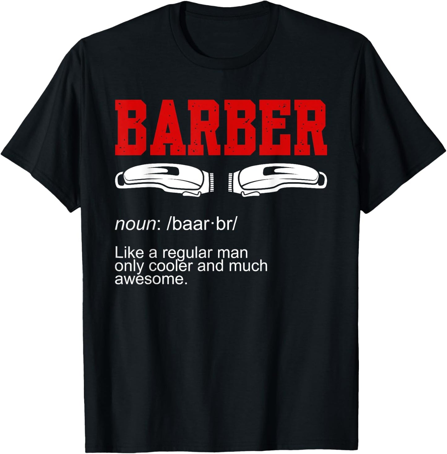 Barber Noun T-Shirt - T-Shirt | Black