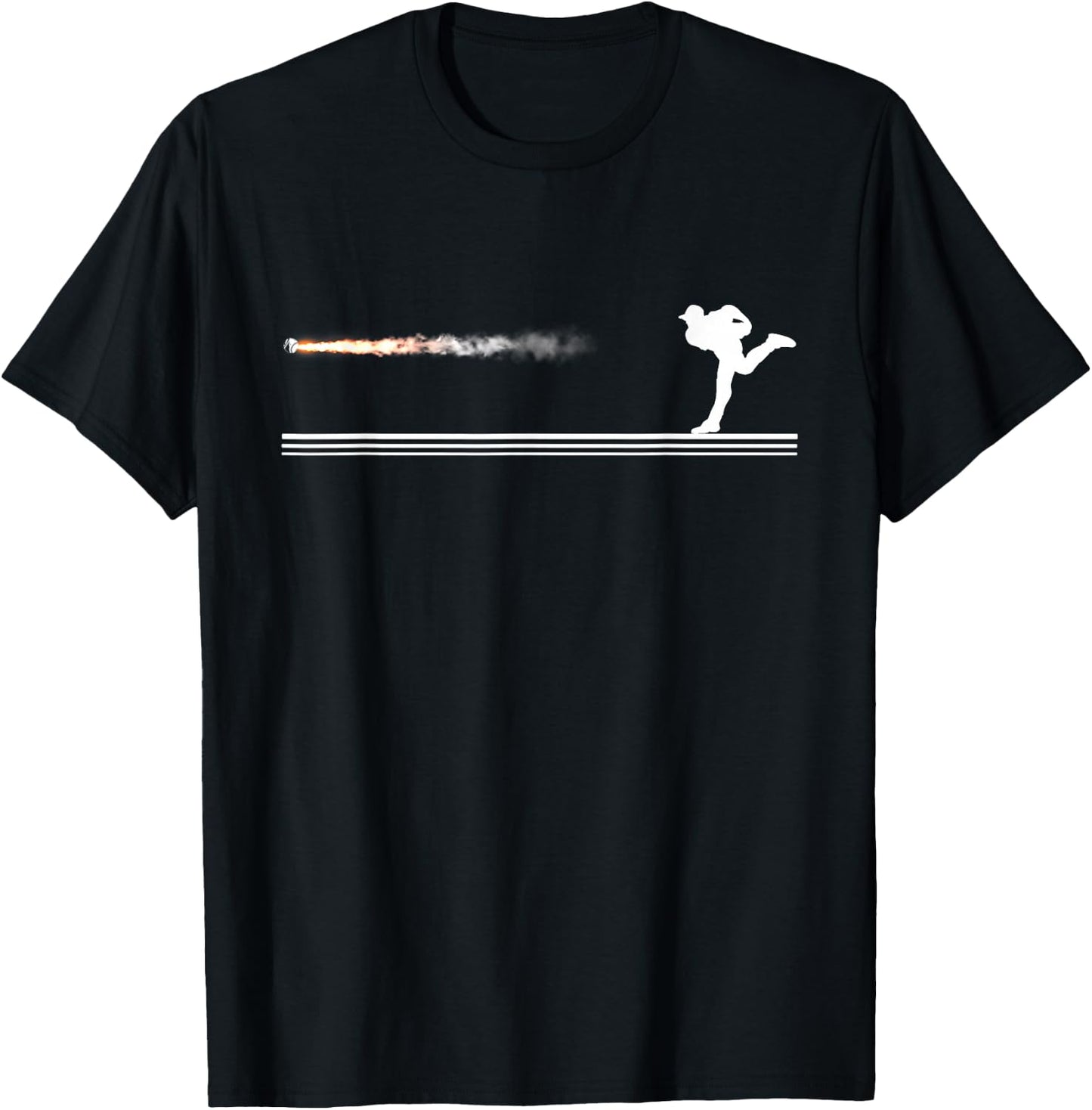 Baseball Pitcher - High-Velocity - Power Pitcher T-Shirt - T-Shirt | Black