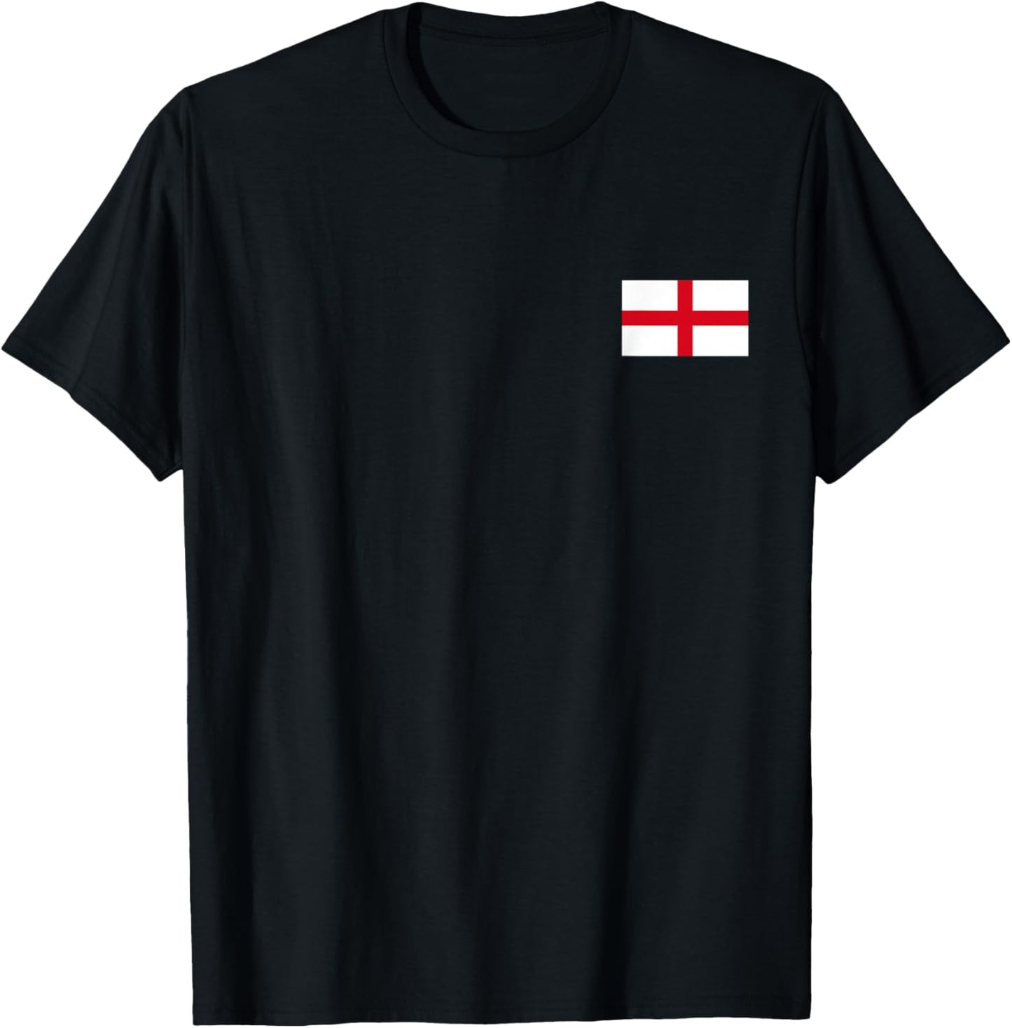 England Flag British Uk English Cross Flags Men Women Gift T-Shirt - T-Shirt | Black