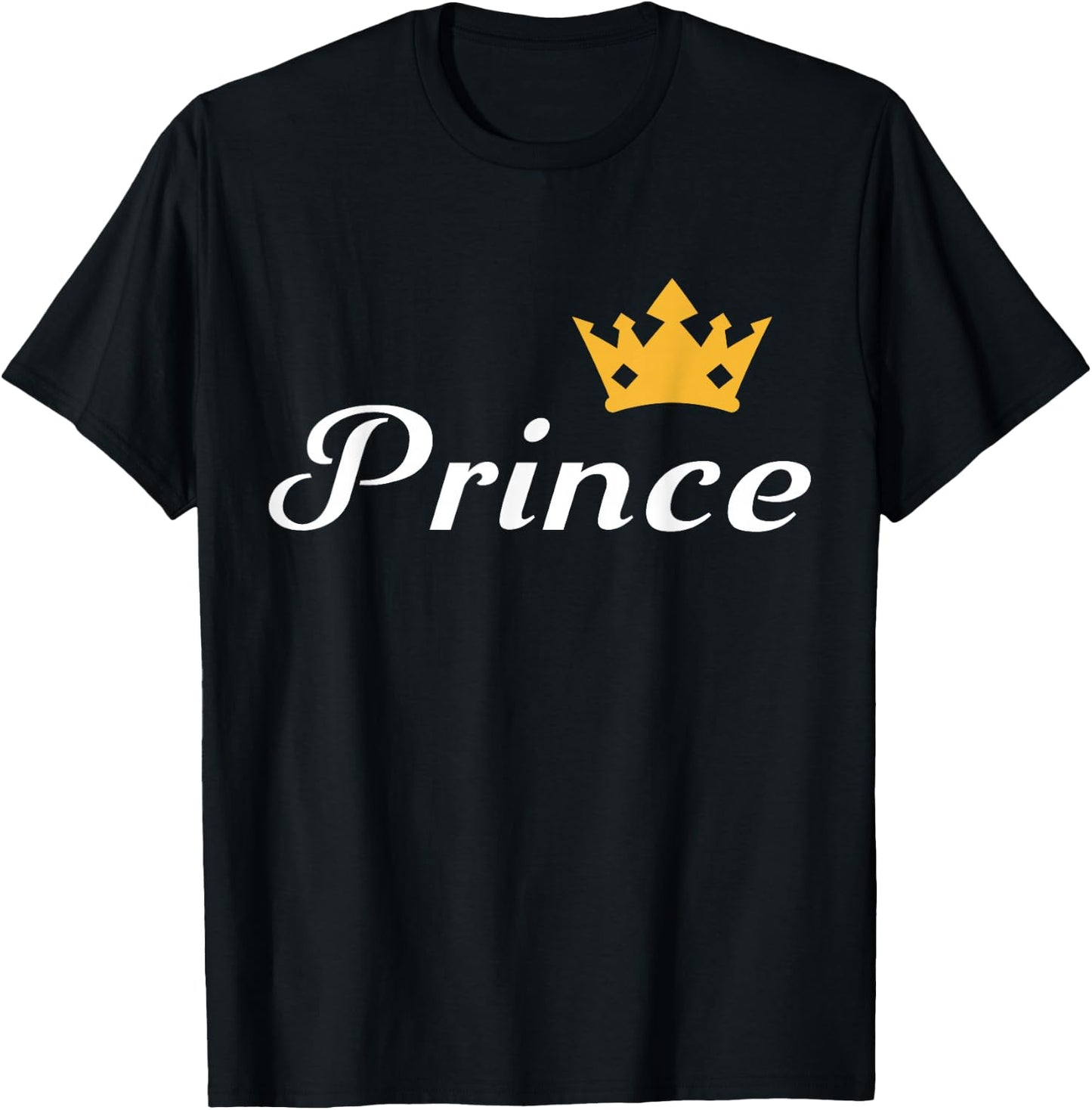 Prince Boys Men Family Matching Valentine's Day T-Shirt - T-Shirt | Black