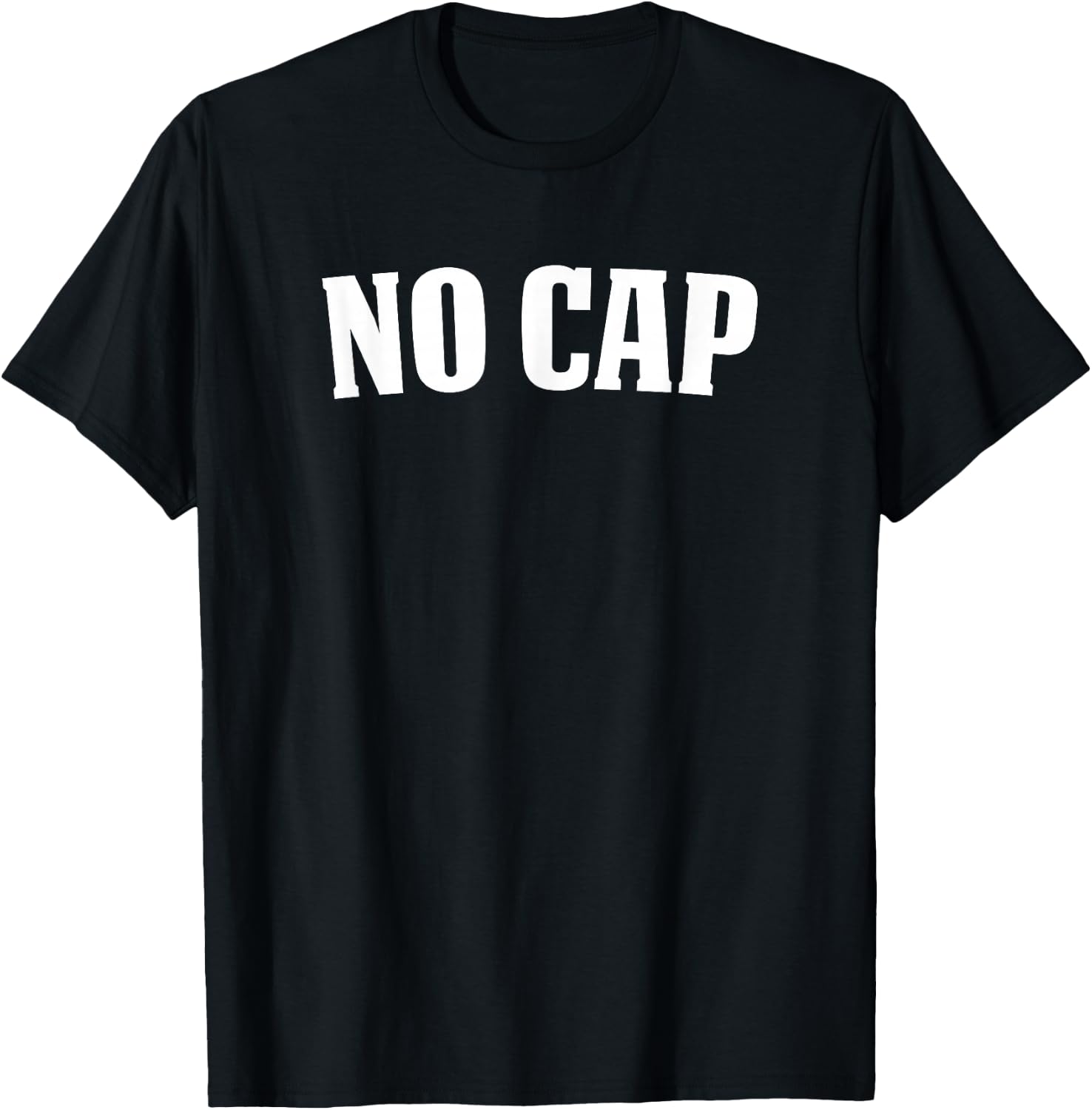 Urban Slang | NO CAP T-Shirt - T-Shirt | Black