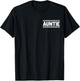 Auntie Hosting Race Car Pit Crew Checkered Birthday Party T-Shirt - T-Shirt | Black