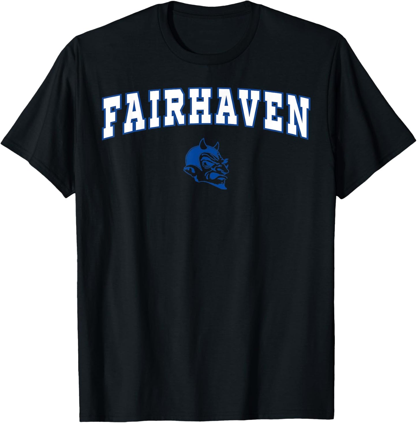 Fairhaven High School Blue Devils C2 T-Shirt - T-Shirt | Black