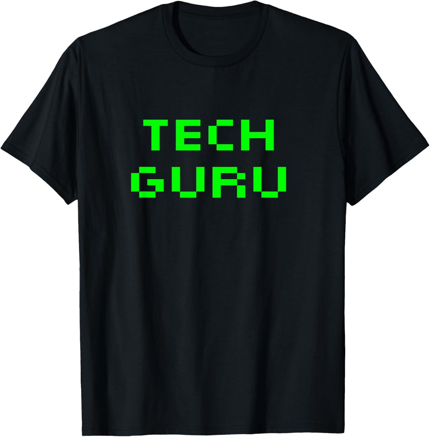 Tech Guru Support Computer Repair Technology Repairman Geek T-Shirt - T-Shirt | Black
