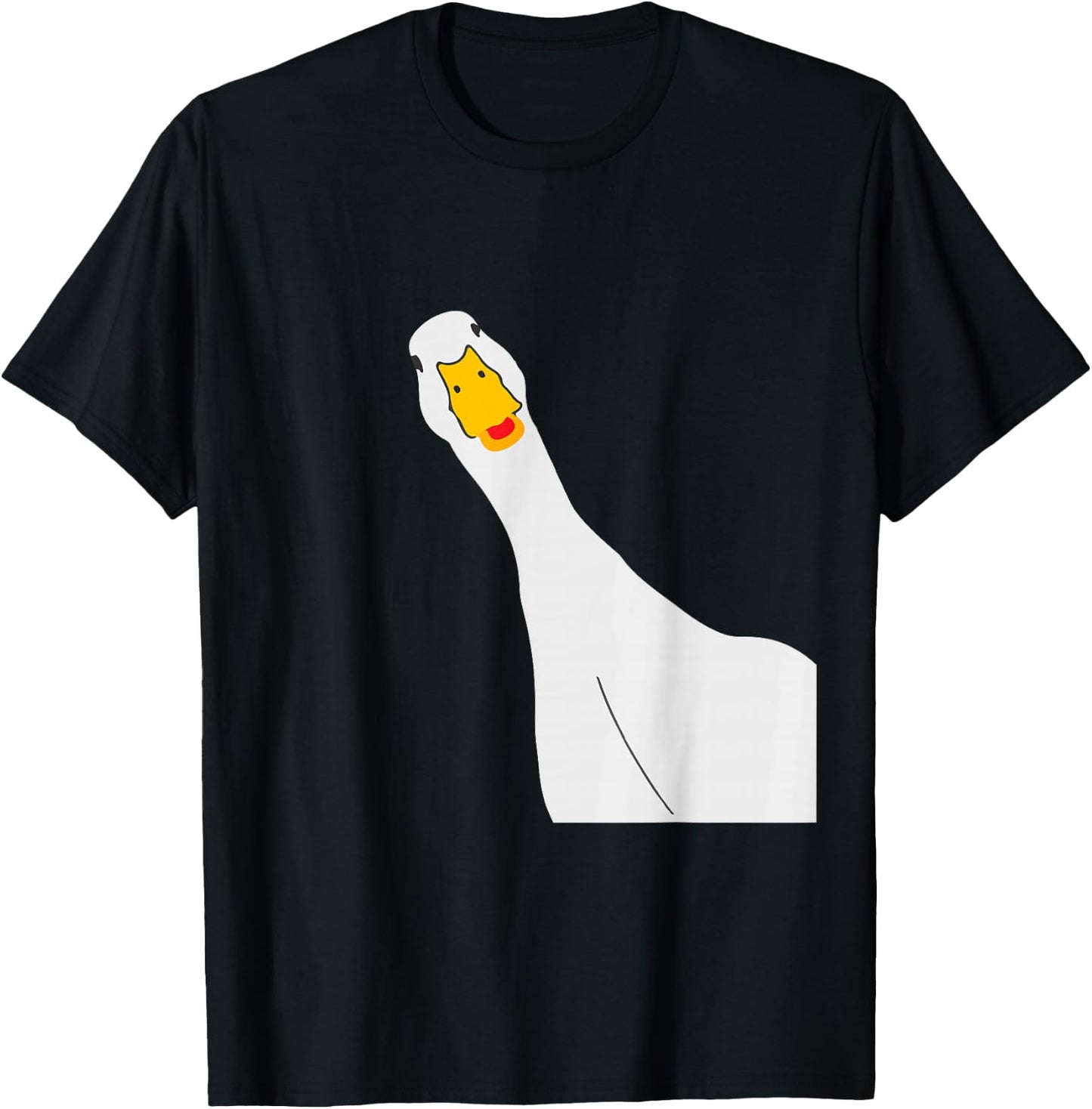 Funny Goose Selfie Honk Honk Hilarious Animal Selfie T-Shirt - T-Shirt | Black