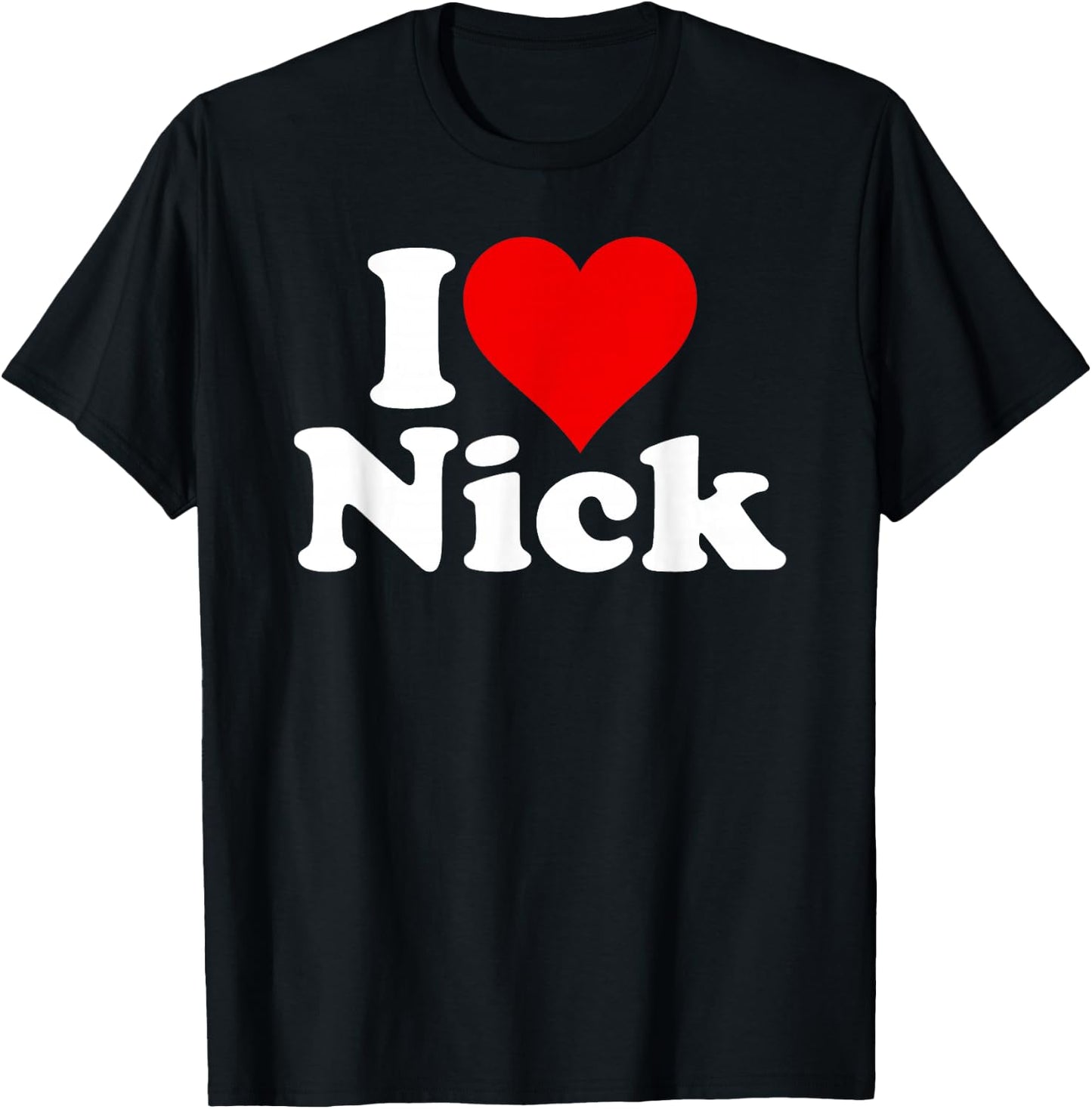 I Heart Love Nick Nicholas T-Shirt - T-Shirt | Black