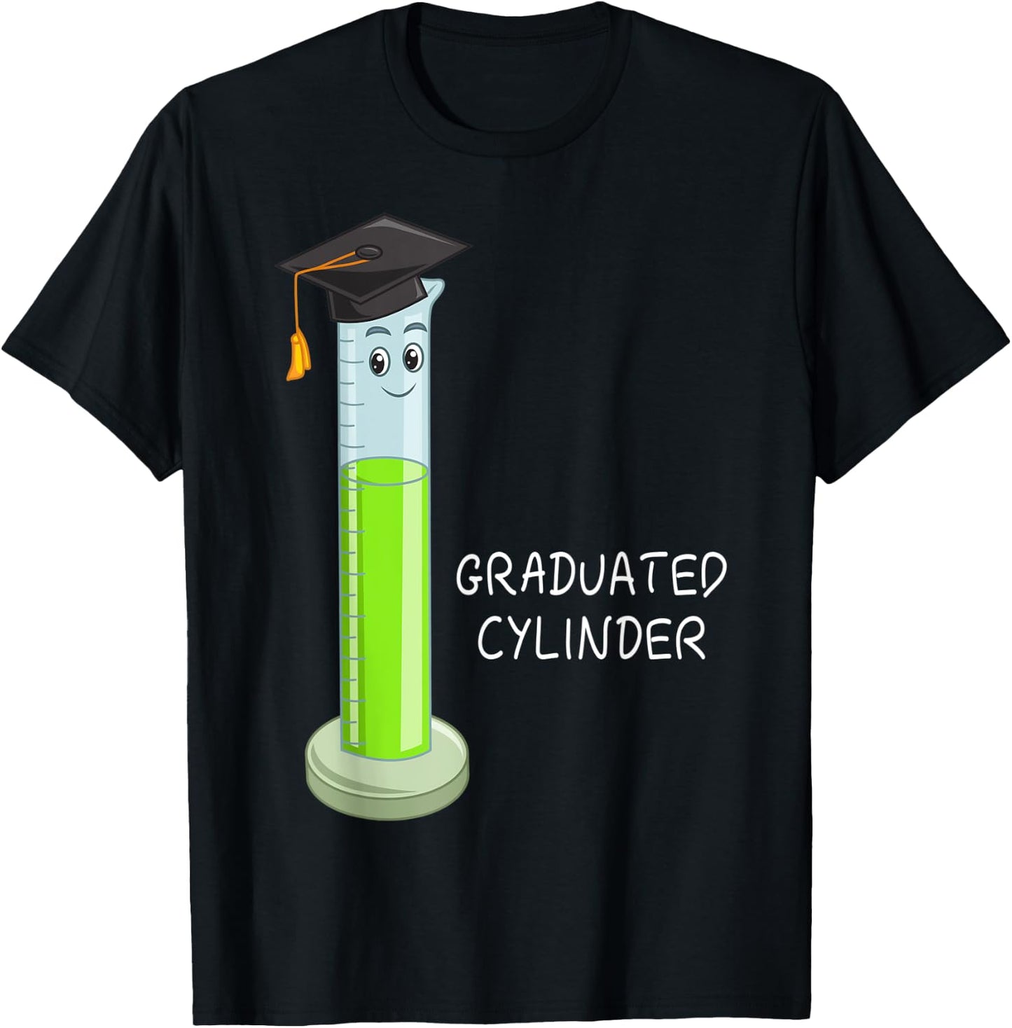 Graduated Cylinder Biologist Biology Major Science Lover T-Shirt - T-Shirt | Black