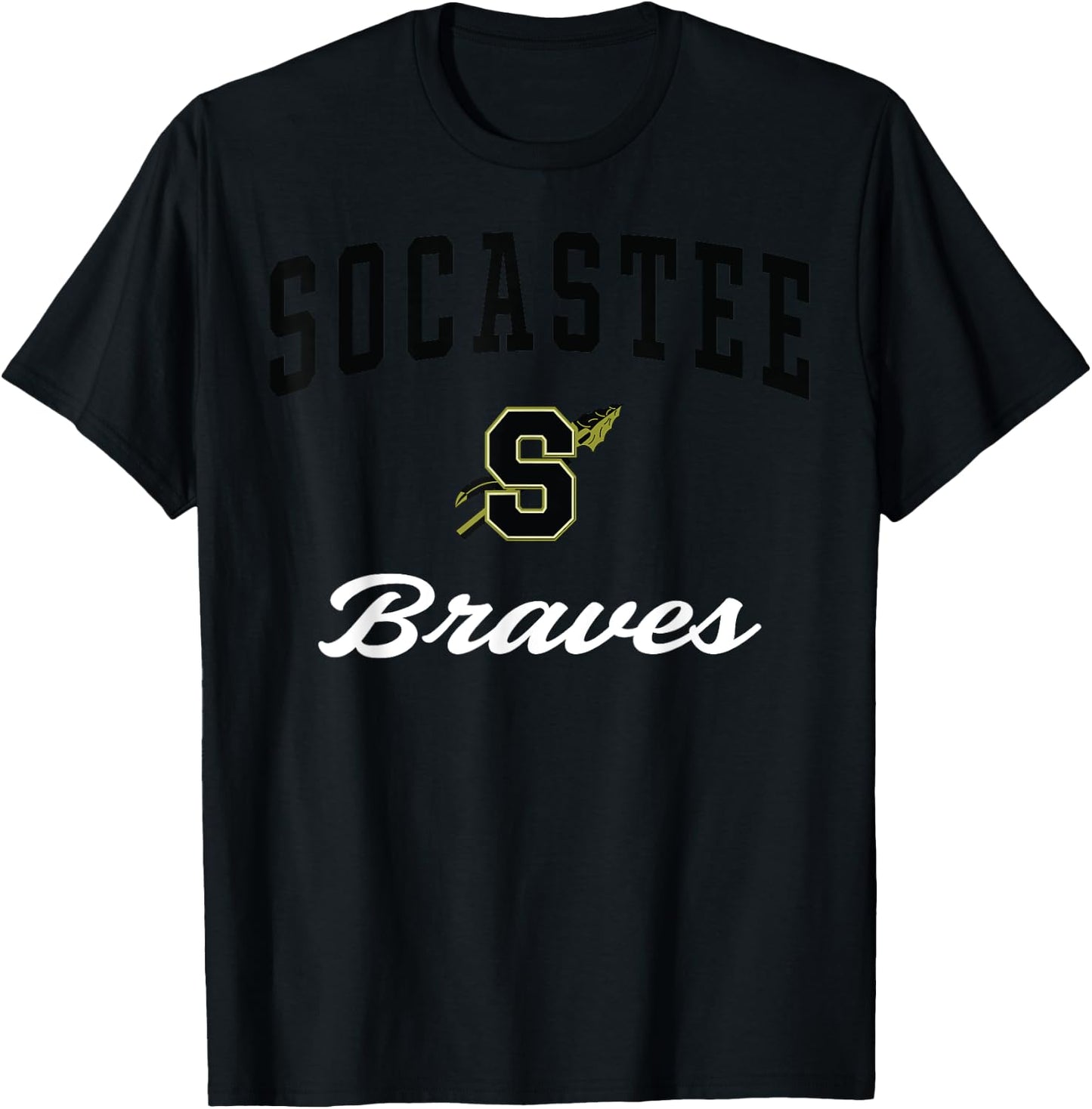 Socastee High School Braves C3 T-Shirt - T-Shirt | Black