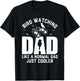 Bird Watching Dad Birding Ornithologist Dad Birdwatcher T-Shirt - T-Shirt | Black