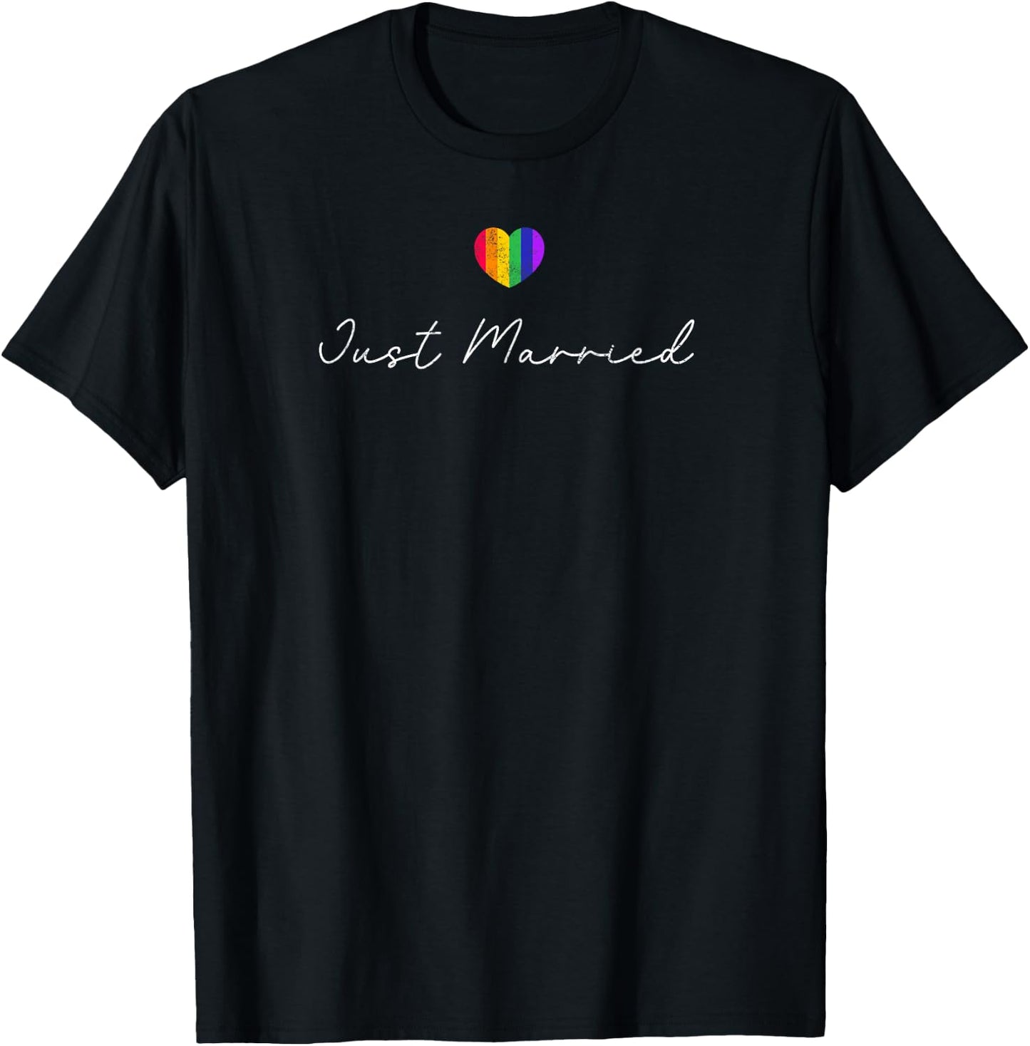 Bride Groom LGBTQ Bachelor Party Wedding - Black - Small - -Adults - Modern Casual - - Short Sleeve - Cotton 65%, Polyester 35% T-Shirt - T-Shirt | Black