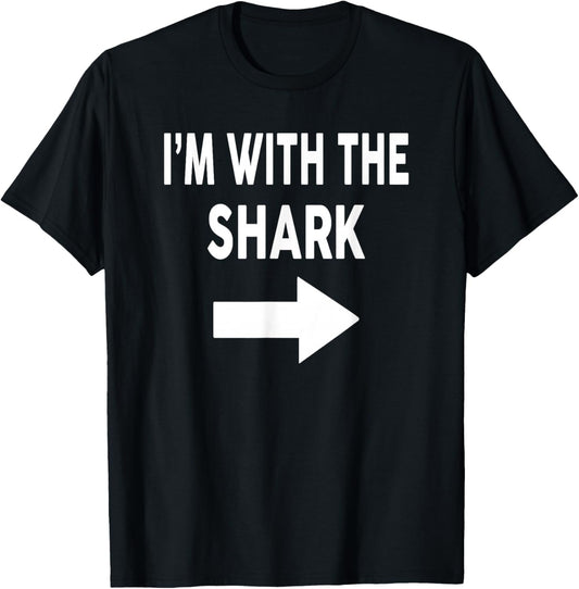 I'm With The SHARK Halloween Costume T-Shirt - T-Shirt | Black