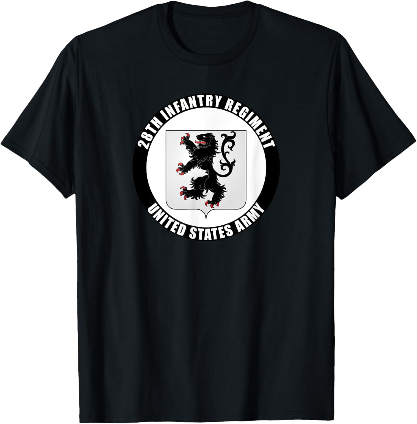 28th Infantry Regiment United States Army Veteran Military T-Shirt - T-Shirt | Black