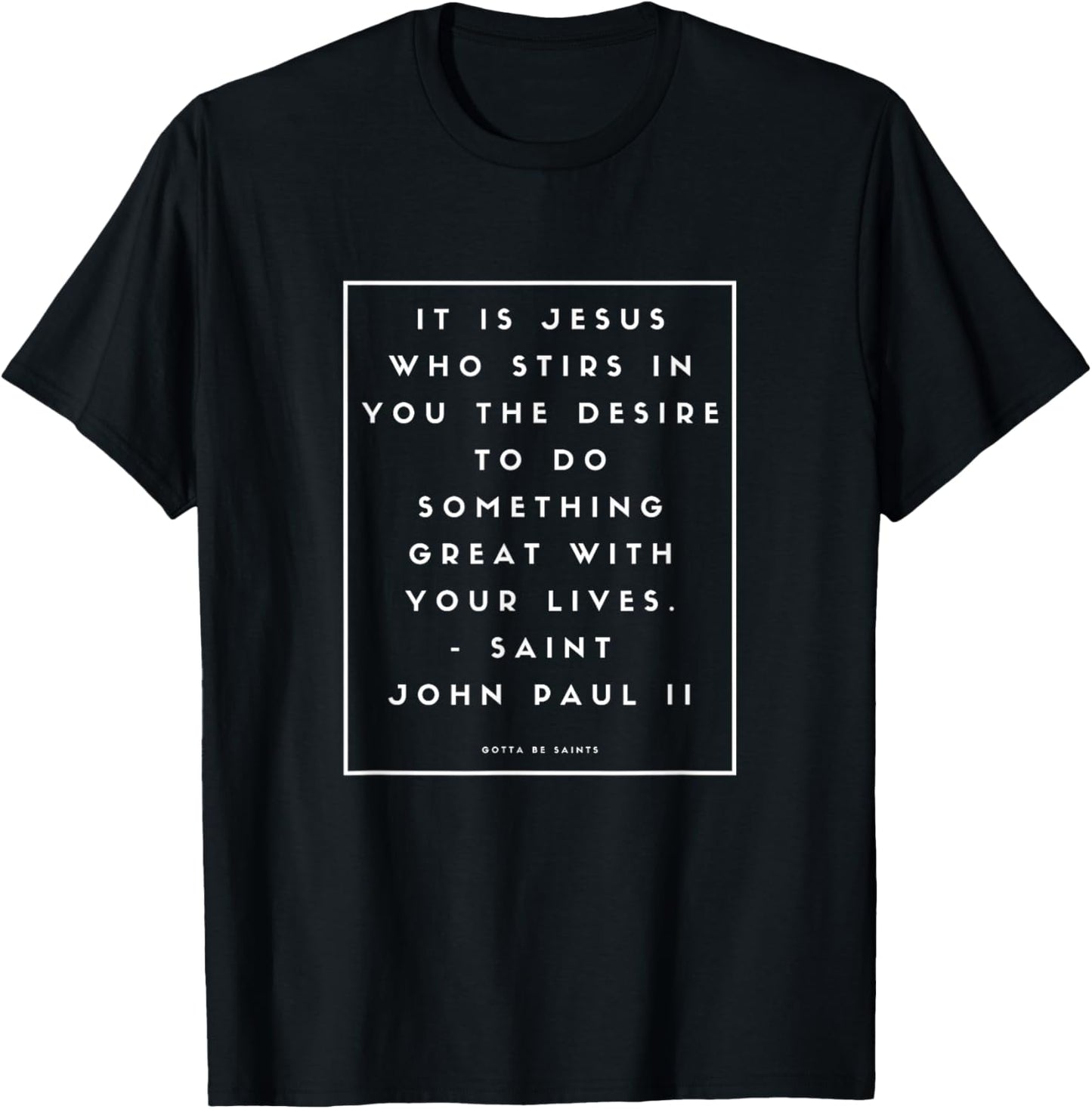 St. John Paul II T-Shirt - T-Shirt | Black