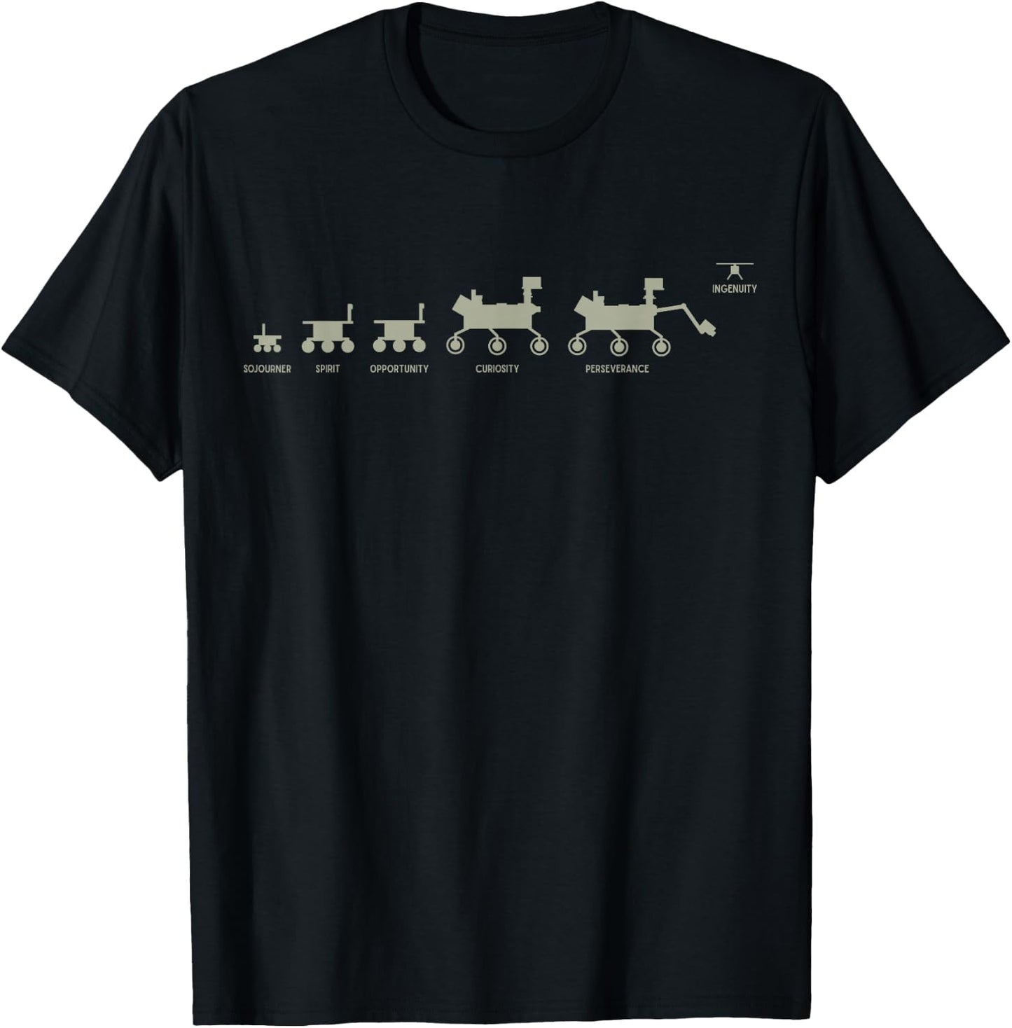 MARS 2020 - Space Travel Family Portrait T-Shirt - T-Shirt | Black