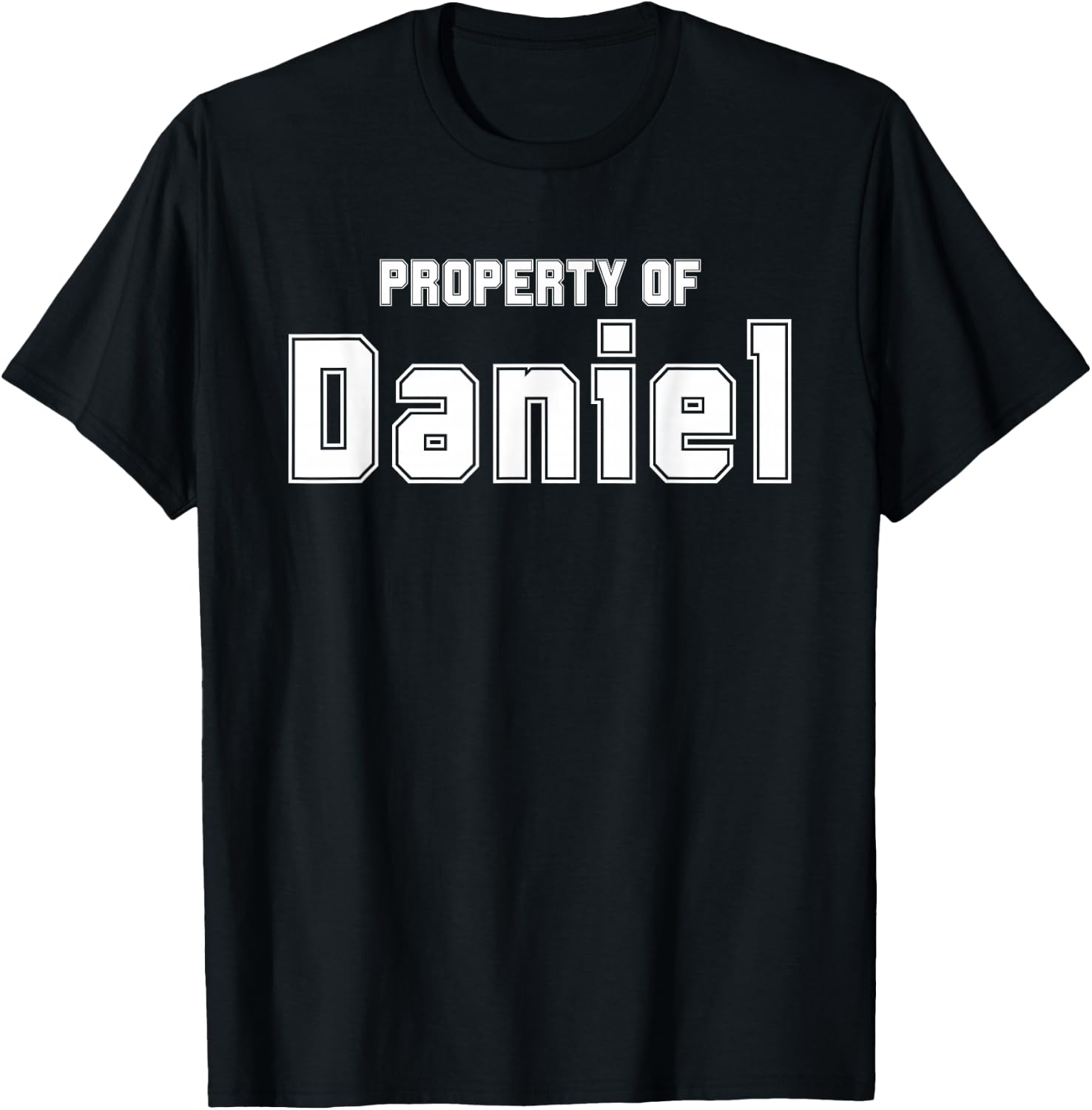 Property of DANIEL Funny Bachelorette Gifts for Bride T-Shirt - T-Shirt | Black