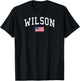 Wilson Clothing | US Flag Last Name T-Shirt - T-Shirt | Black