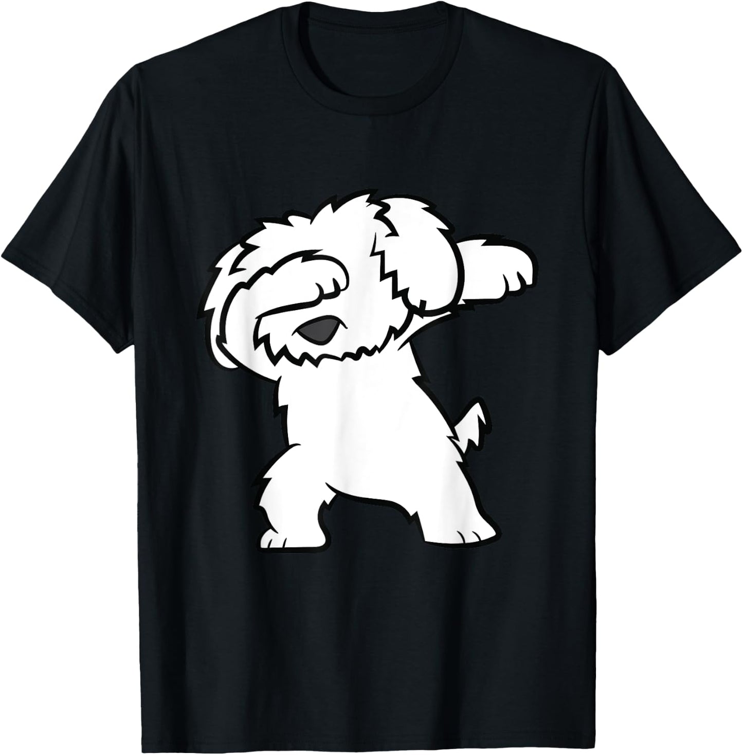 Maltipoo Dog Dabbing Cute Dabbing Maltipoo Men Women Kids T-Shirt - T-Shirt | Black
