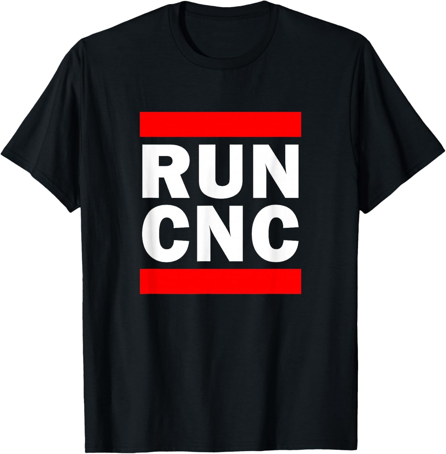 RUN CNC Machine Guide, CNC Programmer T-Shirt - T-Shirt | Black