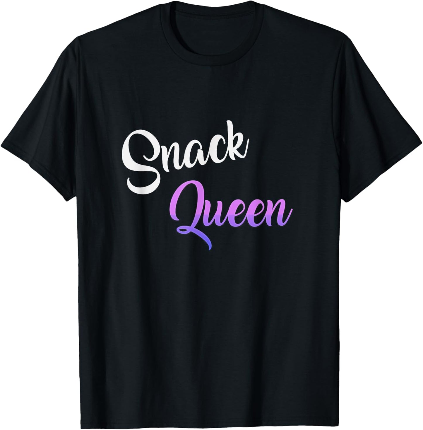 Snack Queen - Funny Cooking - Snacks Lovers T-Shirt - T-Shirt | Black