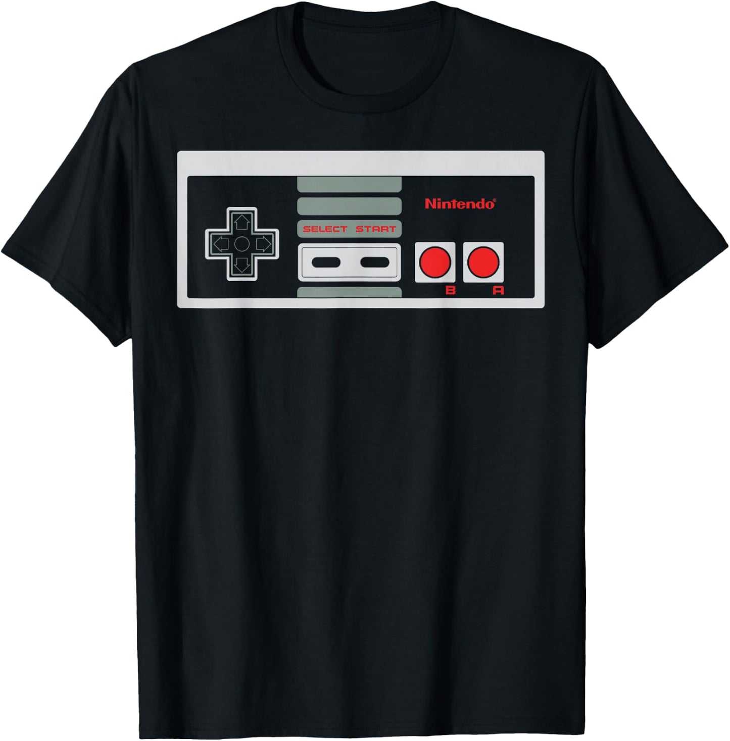 Nintendo Classic NES Controller Graphic T-Shirt - T-Shirt | Black