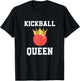 Kickball Queen Outfit Kickball Player For Girls And Women T-Shirt - T-Shirt | Black