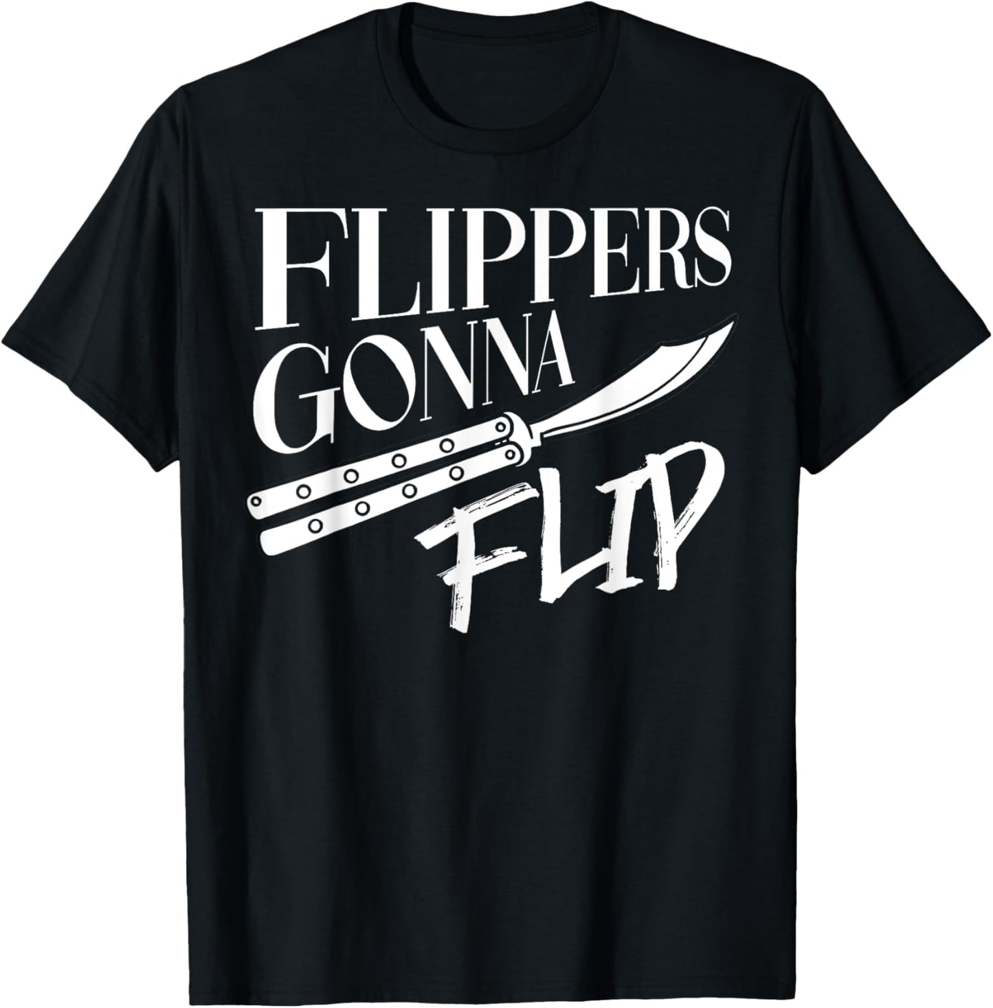 Balisong Flipping Gift Butterfly Knife Training T-Shirt - T-Shirt | Black