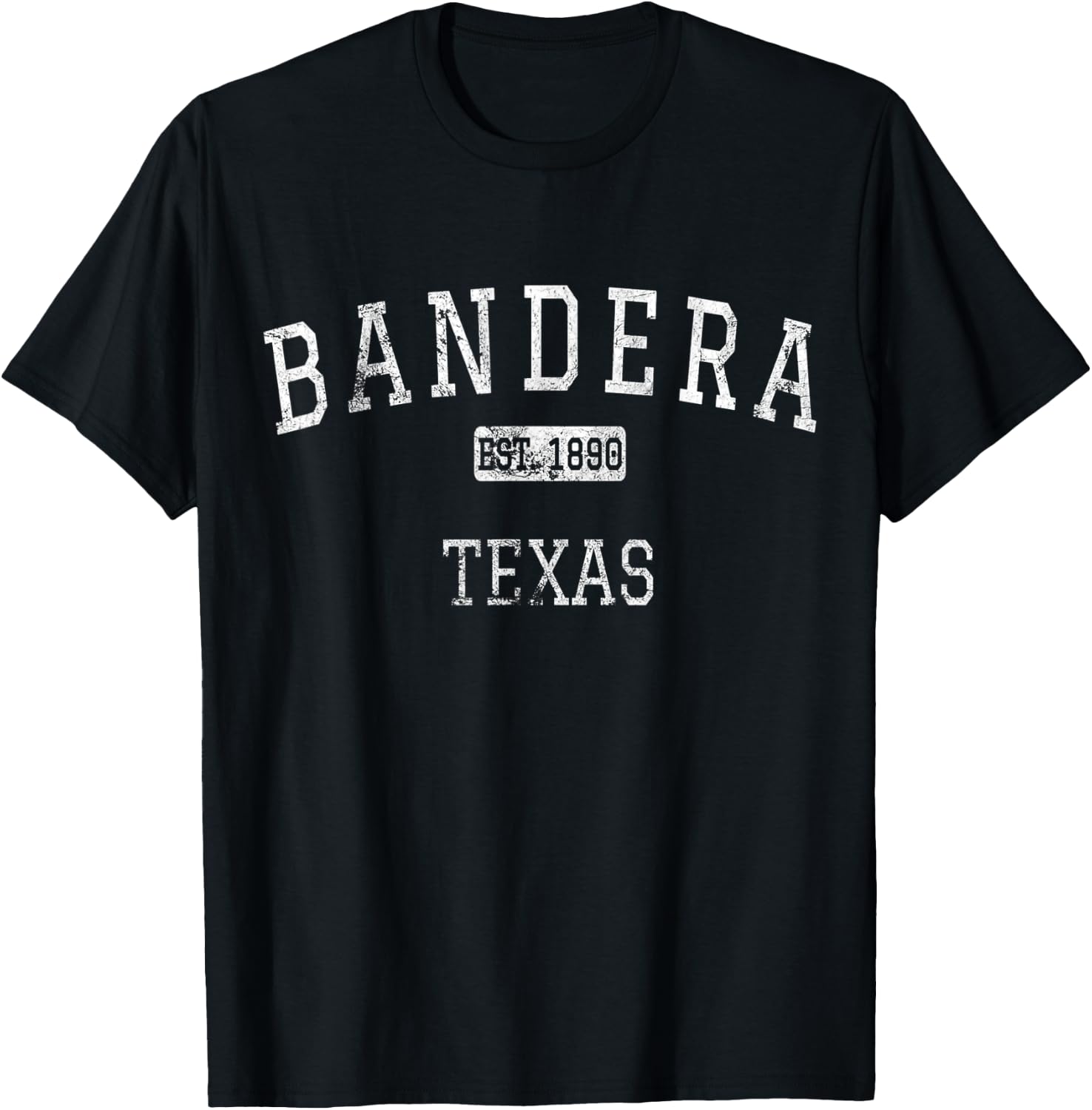 Bandera Texas TX Vintage T-Shirt - T-Shirt | Black
