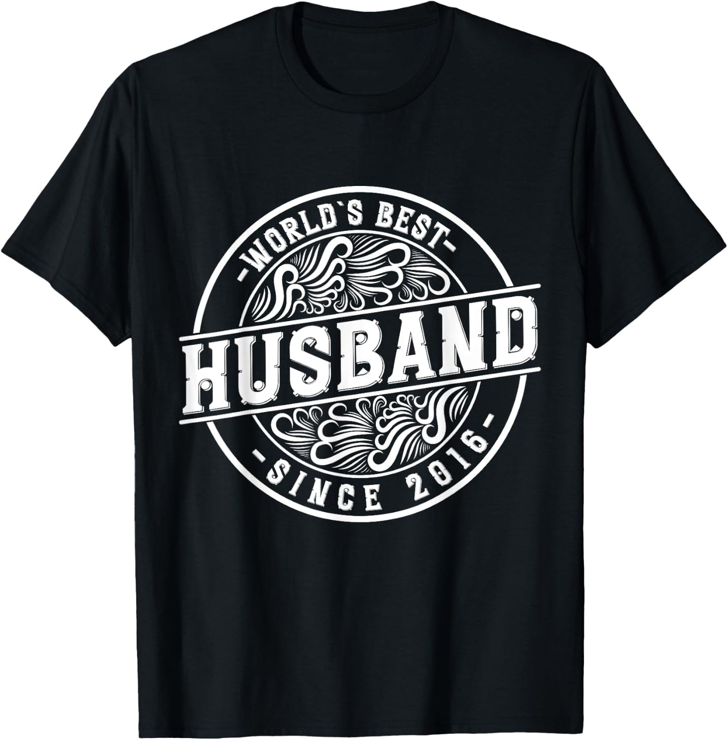 World´s Best Husband Since 2016 9th Wedding day anniversary T-Shirt - T-Shirt | Black