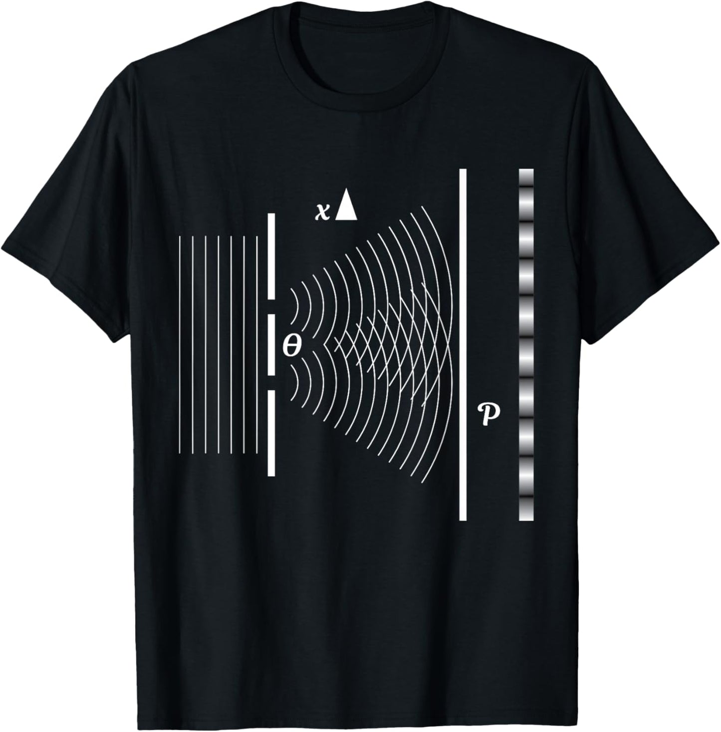 Quantenmechanik und Quanten Physik Geschenkidden Double Split Experiment Physics - Black, Small T-Shirt - T-Shirt | Black