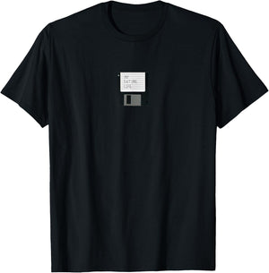 Nerd Vintage Programmierer Geschenke My Entire Life Floppy Disk - Kids, -Adults, Blue, Small, Short Sleeve T-Shirt - T-Shirt | Black