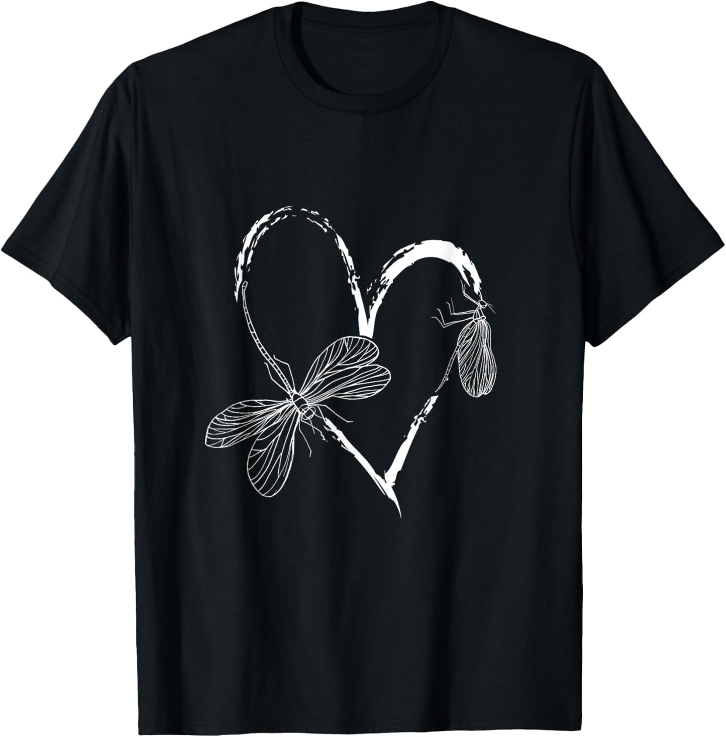 Insect Lover Entomologist Women Gift Dragonfly T-Shirt - T-Shirt | Black