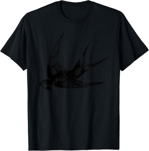 Barn Swallow Swallow Bird Shirt T-Shirt - T-Shirt | Black
